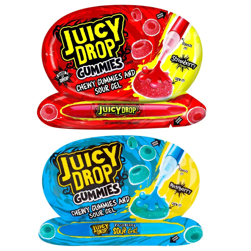 Juicy Drop Chew Strawberry Gel - caramelle gommose ai mirtilli con gel  aspro alla fragola da 67g – American Uncle