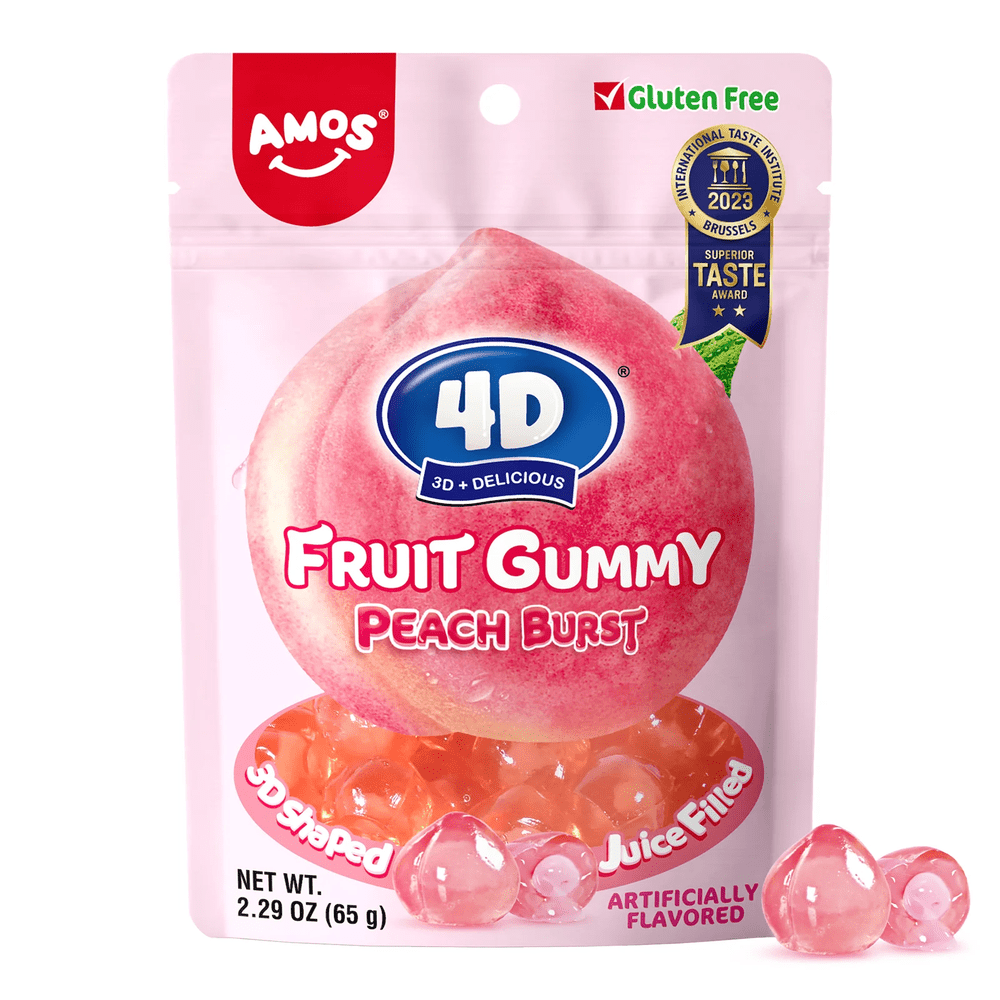 Amos 4D Fruit Gummy Peach